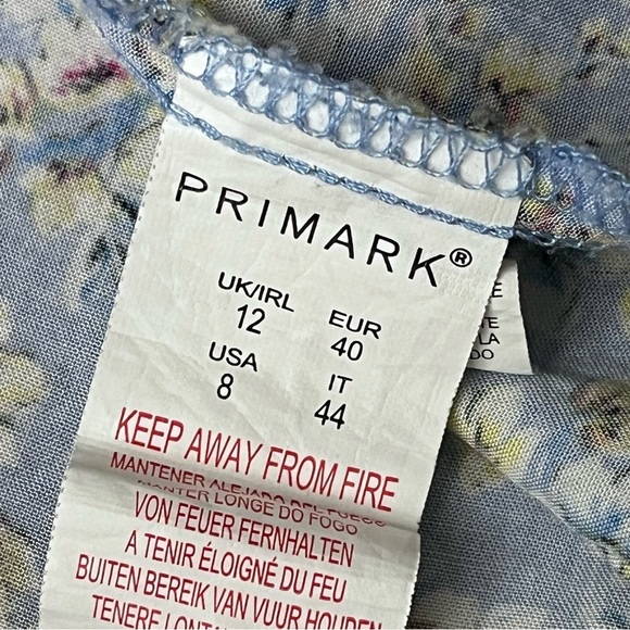 Primark Ditzy Floral Ruffle Wrap Mini Dress Cottegecore Coquette Beach Coastal 8 - Picture 9 of 11